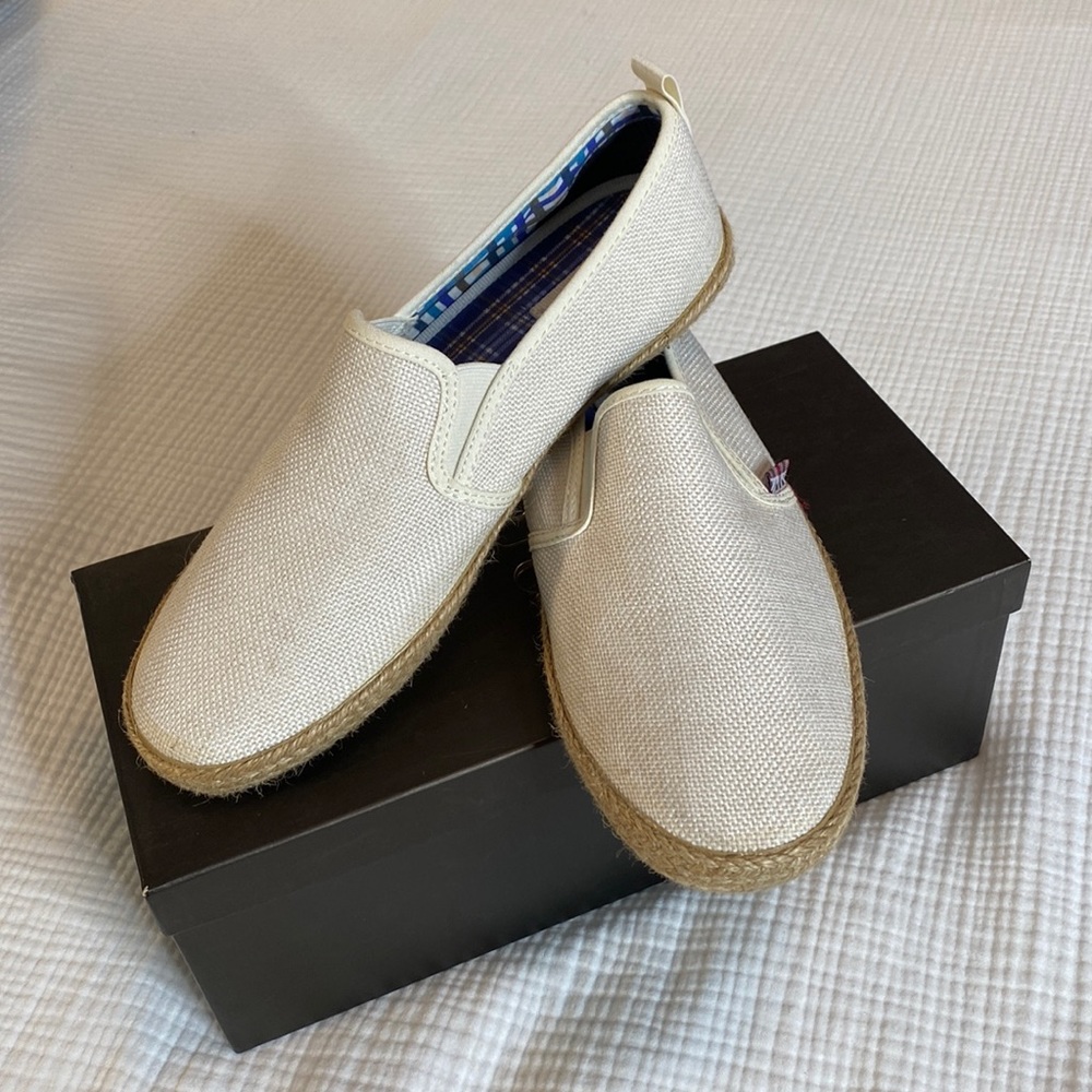 Ben Sherman Canvas Espadrille slip on Loafer LIKE NEW